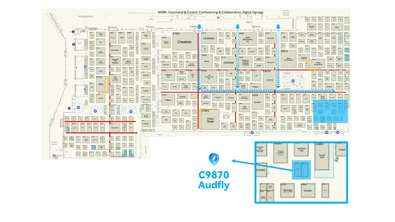 清聽聲學InfoComm2026展位示意圖