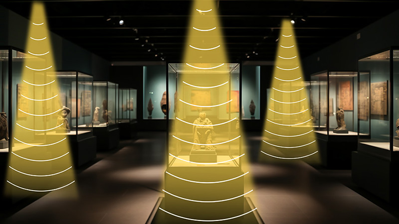 展覽館定向音箱，音區(qū)獨(dú)立，互不干擾