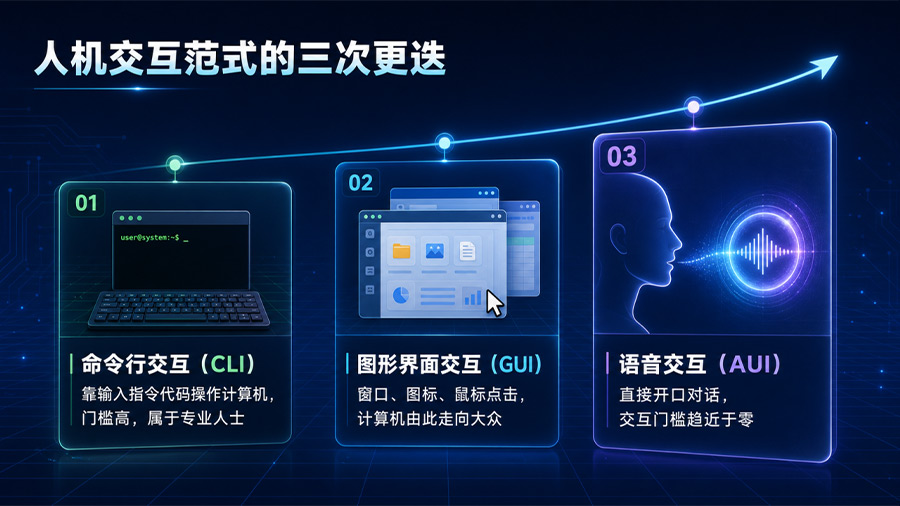 從GUI到AUI，人機交互的第三次躍遷